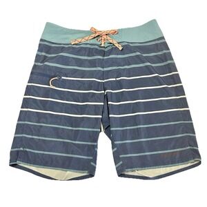 Patagonia 9" Stretch Planing‎ Board Shorts Mens 29 Blue Swim Trunks Surf Beach